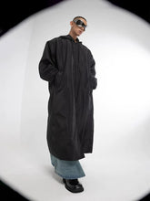 Vanida Dang - Manteau Oversize à capuche noir - Luxe Samouraï Futuriste Techwear