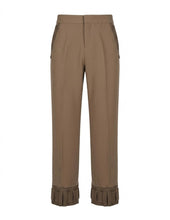 Vanida Dang - Ensemble cotton beige piping poches et style cravate - Couture Franco-Chinoise