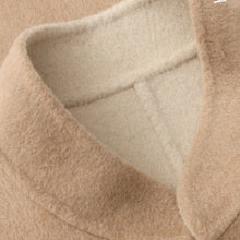 Col Mao veste en laine beige