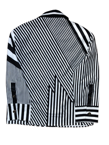 Chemise à rayures noires