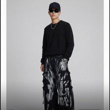 Pantalon cargo twill argenté