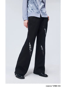 Pantalon incrustation sequin