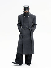 Manteau style militaire gris