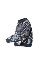 Unisex Patterned Round-Neck Sweater - vanidadang