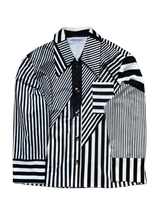 Chemise à rayures noires