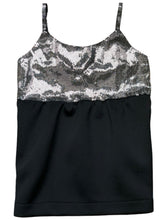 Cocktail dress noire plastron metallic silver