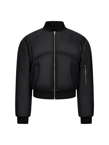 Bomber noir court