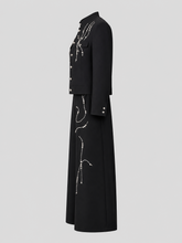 Ensemble noir et perles