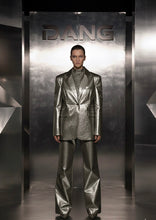 Vanida Dang - Ensemble blazer en cuir vegan craquelé, foiled, Dang - Couture Franco-Chinoise