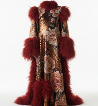 Vanida Dang - ROBE CHINOISE COUTURE IMPERIALE CHINA SEQUINS ET PIVOINES - Couture Franco-Chinoise