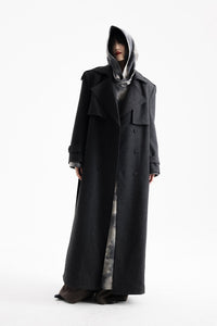 Manteau Trench Gris