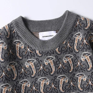 Patterned Jacquard Sweater - vanidadang