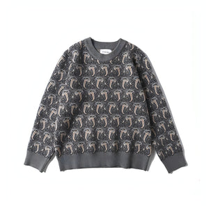 Patterned Jacquard Sweater - vanidadang