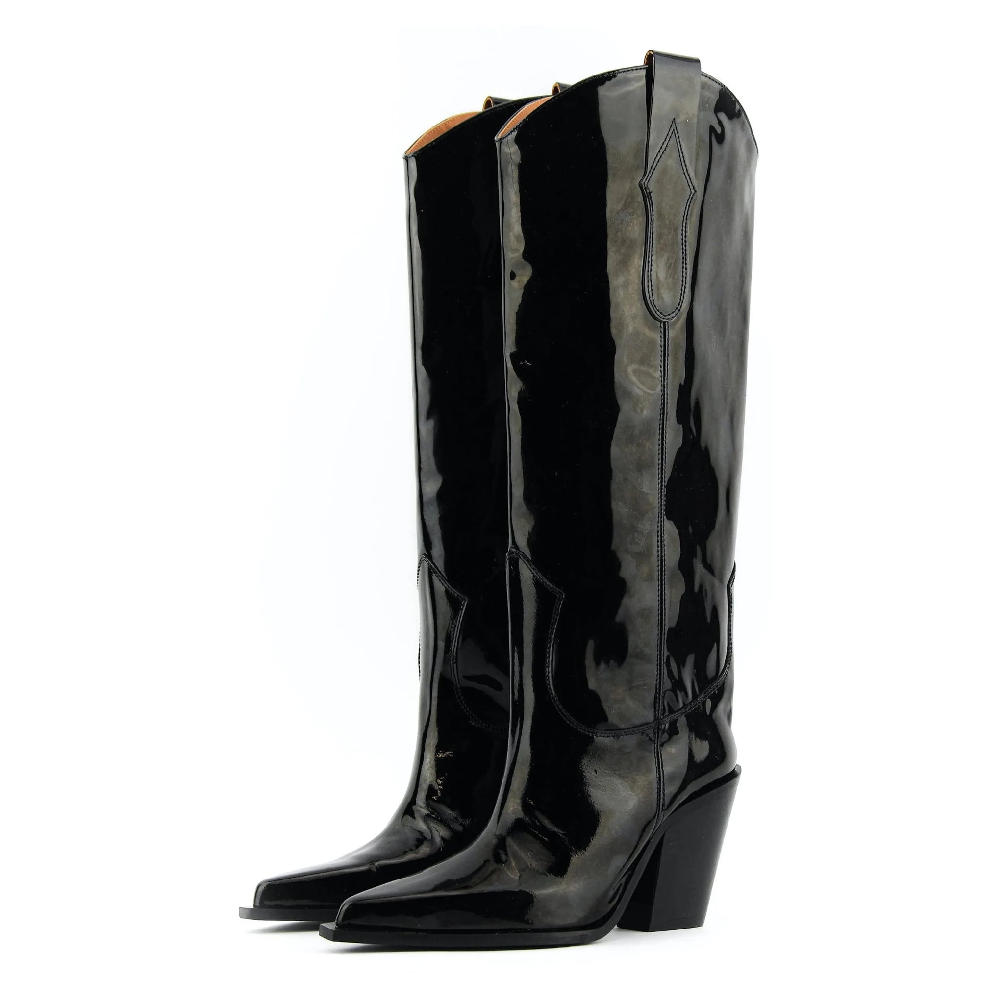 Patent croc knee high best sale cowboy boots