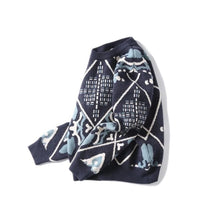 Unisex Patterned Round-Neck Sweater - vanidadang