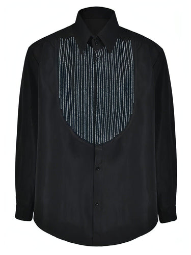 Black Rhinestones blouse