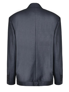 Gray Button Blazer