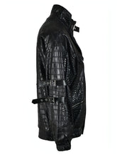 Loose Fit Black PU Leather Jacket - vanidadang