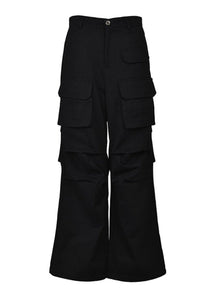 Pockets Pleated Pants