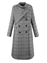 Gray Plaid Coat