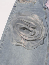 Floral denim jeans - vanidadang