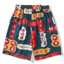 Printed chinese characters shorts - vanidadang