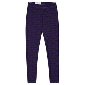 All-over Print Purple Leggings - vanidadang