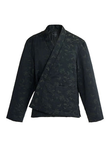 Doudoune gilet col Mao noire