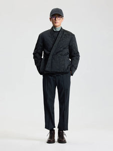 Doudoune gilet col Mao noire