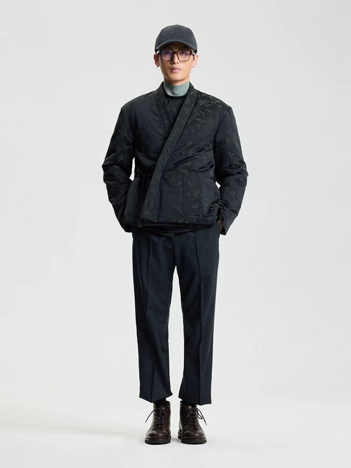 Doudoune gilet col Mao noire