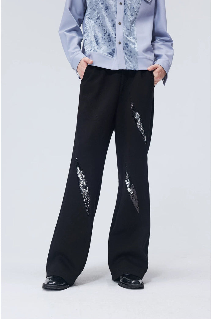 Pantalon incrustation sequin