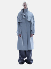 Trench coat asymétriques reverts - vanidadang