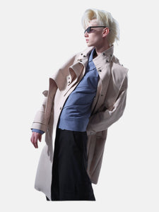 Trench coat asymétriques reverts - vanidadang