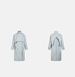 Trench coat asymétriques reverts - vanidadang