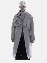 Trench coat asymétriques reverts - vanidadang