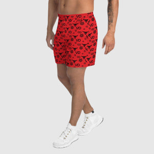 Vanida Dang Logo Monogram Red Shorts - vanidadang