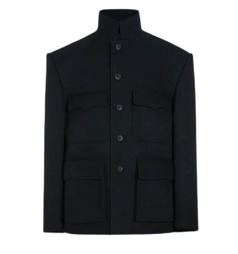 Veste col Mao 12 avec poches