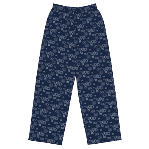 All-over Print Unisex Wide-leg Marine Pants - vanidadang