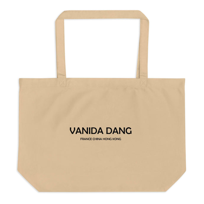 Large organic tote bag beige VANIDA DANG