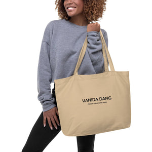 Large organic tote bag beige VANIDA DANG
