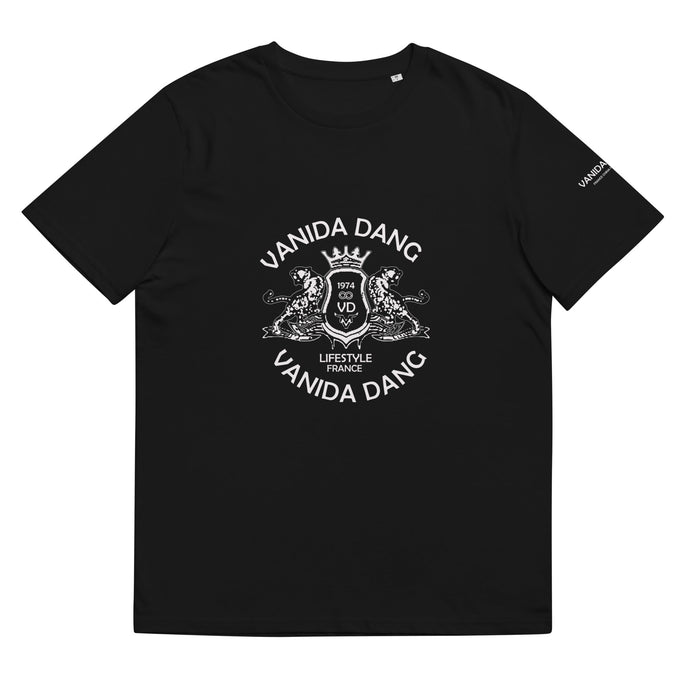 Unisex organic cotton t-shirt VANIDA DANG EMBLEM