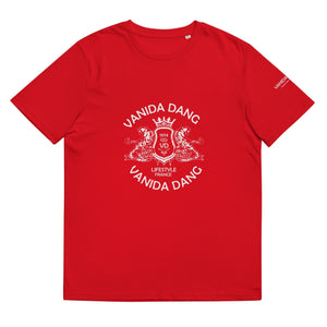 Unisex organic cotton t-shirt VANIDA DANG EMBLEM